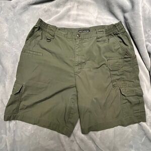 511 Tactical‎ Cargo Shorts Men Olive Green Utility Pockets Outdoor Ripstop Sz 38